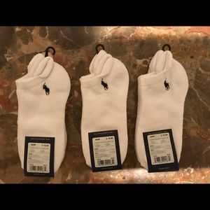 3 packs = 9 Pairs Ralph Lauren Ankle Sports Socks